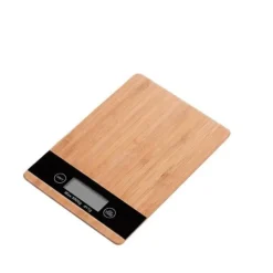 Digital køkkenvægt Bogstavvægt Bambus 5kg/1g Best