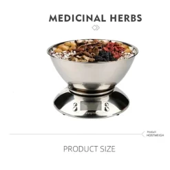 Digital køkkenvægt i rustfrit stål med skål - 5000g kapacitet, præcis måling kompatibel med alle køkkener Online