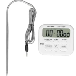 Køkkentermometre>Digital kökstermometer högkänslig multifunktionell termometer med sondlarmfunktion för grillning av bakning
