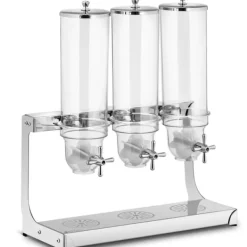 Dispenser dispenser til slikrisflager, gennemsigtig, tredobbelt, 10,5 l Clearance