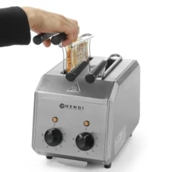 Brødristere, Raclettegrills Og Sandwichtoastere>Dobbelt sandwich brødrister med timer 1200W - Hendi 261163