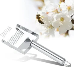 Dobbeltnål Rustfrit Stål Bikube Afdækningsgaffel Skraber Skovl Biavl Biavlerværktøj New