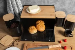 Brødkasser & Brødposer>Dobbeltsidet brødkasse med 4 beholdere BRUNBESTE BB-2754-PL