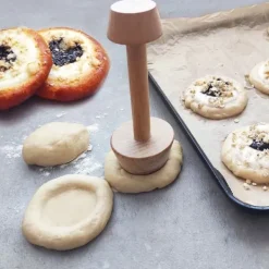 Kagespader>Dobbeltsidet træ tartelet tamper 4/5,5 cm