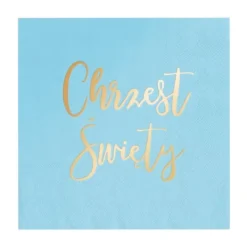 Dåpsservietter, blå 33x33 cm, 10 stk. Sale