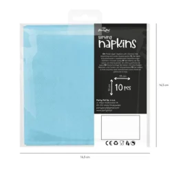 Dåpsservietter, blå 33x33 cm, 10 stk. Sale