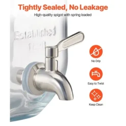 Drikkedispenser 3,8L, Glasdispenser til Fester, Stabil Stativ, Sæt med 3 Online