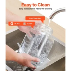 Drikkedispenser 3,8L, Glasdispenser til Fester, Stabil Stativ, Sæt med 3 Online