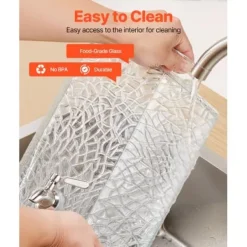 Drikkevareautomat, 40x21x21 cm, 10L, Glas, Transparent, Metalstativ Online