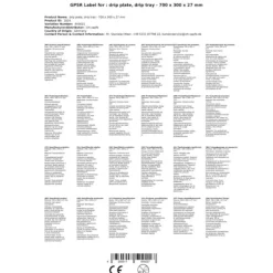 Drypplade 700 x 300 x 27 mm Discount