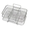 Dual Air Fryer Rack kompatibel för Ninja Multi Layered Dehydrator Racks 304 rostfritt stål Dual Air Fryer Stativ Stativ Air Fryer Tillbehör Clearance