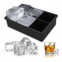 Isforme>ECARLA silikone isterningbakke til 6 store isterninger 5x5x5cm FNL02