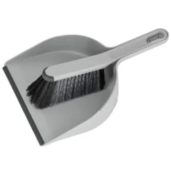 Rengøringsudstyr>ECO EGO fejesæt med fejebakke og gummifejer fra U-COLLECT-serien, grågrafitfarve