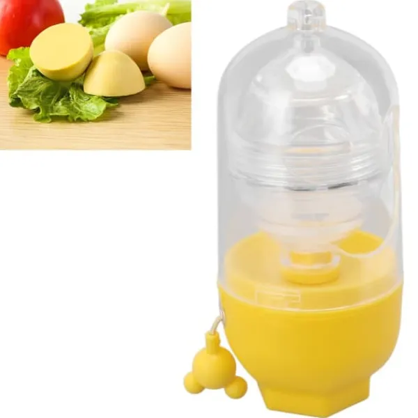 Piskeris & Shakers Til Salatdressing>Egg Scrambler Bekväm handdriven Golden Egg Maker för att blanda Egg Home Kitchen Yellow