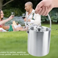 Elegant isspand i rustfrit stål til bryllupsfester (2L) New