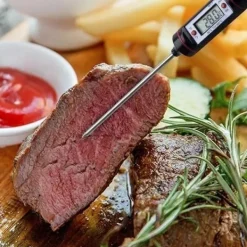 Køkkentermometre>ELEKTRISK KØKKENTERMOMETER MED SONDE TIL GRILLNING OG STEGNING AF KØD