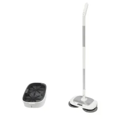 Damprensere>Elektrisk Moppe, 180° Rotation, Trådløs Design,Sølv