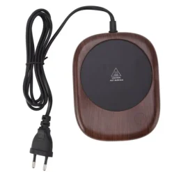 Elektrisk mugg varmare Snabbuppvärmning Automatisk Håll varm Träsäd Dryckeskopp varmare EU-kontakt AC100‑240V Discount