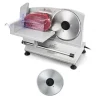 Elektrisk pålægsmaskine - Kødskæremaskine - 150 W - 170 mm Blad - 65–90 o/min - 0–15 mm Justerbar Skivetykkelse - Til Frossent Kød og Brød Outlet