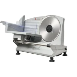 Elektrisk pålægsmaskine - Kødskæremaskine - 150 W - 170 mm Blad - 65–90 o/min - 0–15 mm Justerbar Skivetykkelse - Til Frossent Kød og Brød Outlet