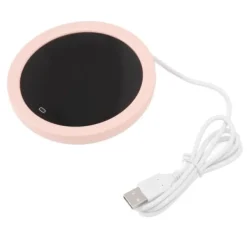 Elektrisk USB-kaffekrusvarmer til kontorbord - Pink krus varmeplade Gravity Switch 55°C Clearance