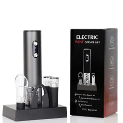 Elektrisk vinoplukker seks-delt sæt - genopladelig USB automatisk proptrækker Clearance