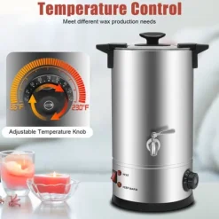 Elektrisk Voks Smelter 10L, Hurtig Opvarmning, Præcis Temperaturkontrol,Ja Sale