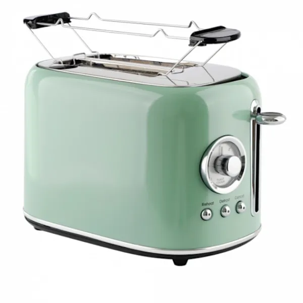 Emerio TO-133281 Brödrost Retro, Grön Hot