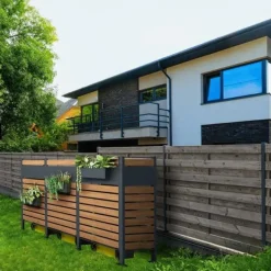 Viking Choice Enkeltpanel Kliko-indhegning - Elegant, holdbar have løsning til affaldscontainere Clearance