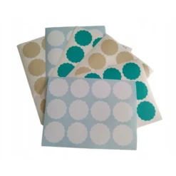 Tilbehør Til Madopbevaring>Etiket til 5,5 cm syltetøjsglas, 48 stk., beige mat