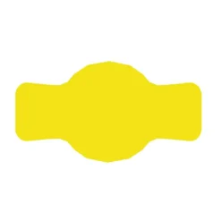 Tilbehør Til Madopbevaring>Etiket til glas 7x4 cm til syltetøj 72 stk. gul mat