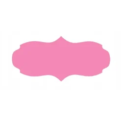 Tilbehør Til Madopbevaring>Etiket til glas 7,5x3 cm til syltetøj 60 stk. lyserød mat