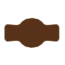 Tilbehør Til Madopbevaring>Etiket til glas 7x4 cm til syltetøj 72 stk. brun mat