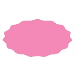 Tilbehør Til Madopbevaring>Etiket til glas 5,5x3 cm til syltetøj 80 stk. lyserød mat