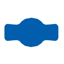 Tilbehør Til Madopbevaring>Etiket til glas 7x4 cm til syltetøj 72 stk. blå mat