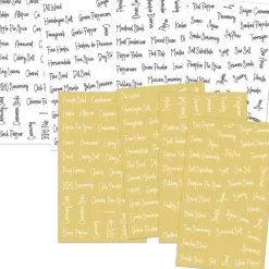 Tilbehør Til Madopbevaring>Etiketter til krydderikrukker, klare vandtætte