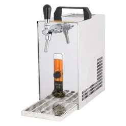 fadølsanlæg PYGMY 25 / K med membranpumpe, 1-sidet tør køleenhed lavet af rustfrit stål, 35 liter/h, inkl. Dispenser, Green Line, KEG:Type M Outlet