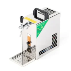 fadølsanlæg PYGMY 25 / K med membranpumpe, 1-sidet tør køleenhed lavet af rustfrit stål, 35 liter/h, inkl. Dispenser, Green Line, KEG:Type M Outlet