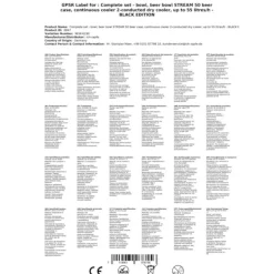 fadølsanlæg STREAM 50 ølkasse, gennemstrømningskøler, 2-linjers tørkøler, op til 55 liter/h - BLACK EDITION, KEG:uden, KEG 2:NC adapter Outlet