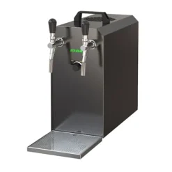 fadølsanlæg STREAM 50 ølkasse, gennemstrømningskøler, 2-linjers tørkøler, op til 55 liter/h - BLACK EDITION, KEG:Typ G, KEG 2:Type A Discount