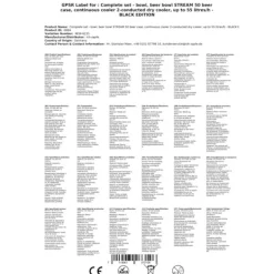 fadølsanlæg STREAM 50 ølkasse, gennemstrømningskøler, 2-linjers tørkøler, op til 55 liter/h - BLACK EDITION, KEG:Typ G, KEG 2:KeyKeg Best