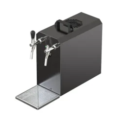 fadølsanlæg STREAM 50 ølkasse, gennemstrømningskøler, 2-linjers tørkøler, op til 55 liter/h - BLACK EDITION, KEG 2:Type M, KEG:NC adapter Best