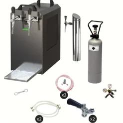 fadølsanlæg STREAM 80 ølkasse, gennemstrømningskøler 2-linjers tørkøler, KEG:Type M, KEG 2:Type A Discount