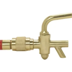 Fadølshane, ølhane, ølkran - Automatisk låseanordning, messing