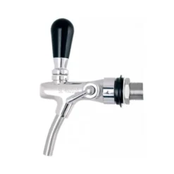 Fadølshaner, Ølkran, Ølhane, Taphane for øl med flowstyring - forkromet, gevindlængde: 35 mm New
