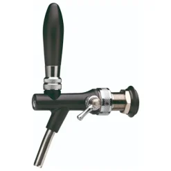 Fadølshaner med flowstyring i rustfrit stål og ABS plast, sort Online