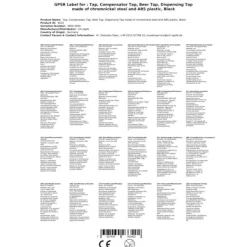 Fadølshaner med flowstyring i rustfrit stål og ABS plast, sort Online