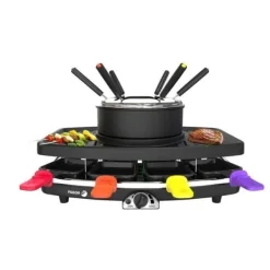 Fonduesæt>FAGOR Raclette-maskine - FG816 - Raclette/Fondue - Op til 8 personer - Justerbar termostat - 1100W
