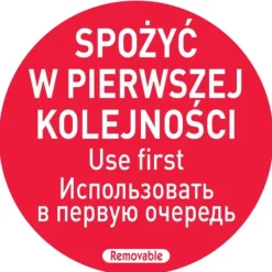 Tilbehør Til Madopbevaring>Fødevaresikkerhedsmærkater spiser først PL RU EN 500 stk