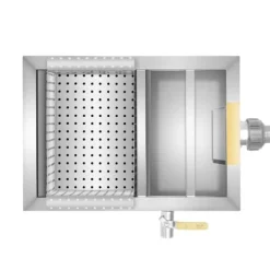 Tilbehør Til Affaldshåndtering>Fedtudskiller, Høj Effektivitet Filtrering, Holdbart Rustfrit Stål,sølv